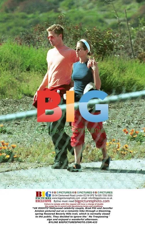 Brad Pitt and Jennifer Aniston on Romantic Beverly Hills Hike