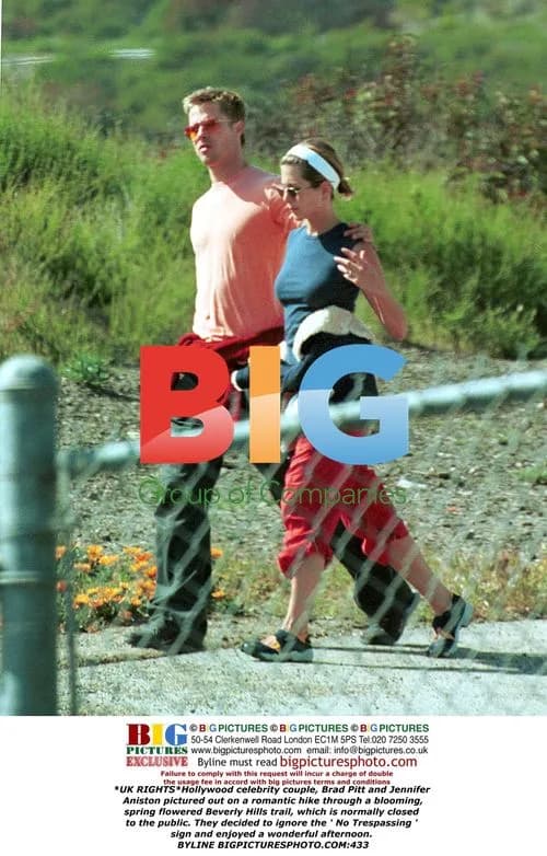 Brad Pitt and Jennifer Aniston on Hike