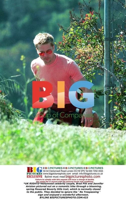 Brad Pitt and Jennifer Aniston on Spring Hike