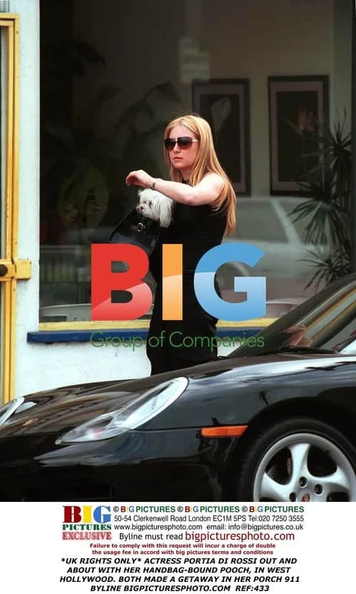 Portia di Rossi out with her dog in West Hollywood