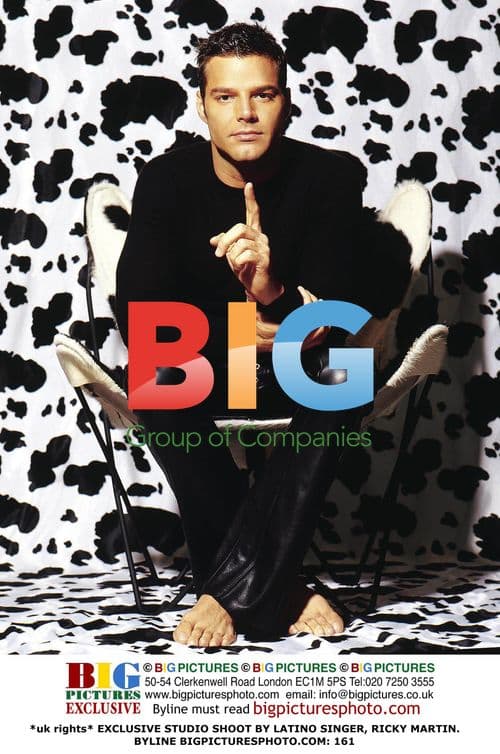 Latino Singer Ricky Martin in Studio Shoot