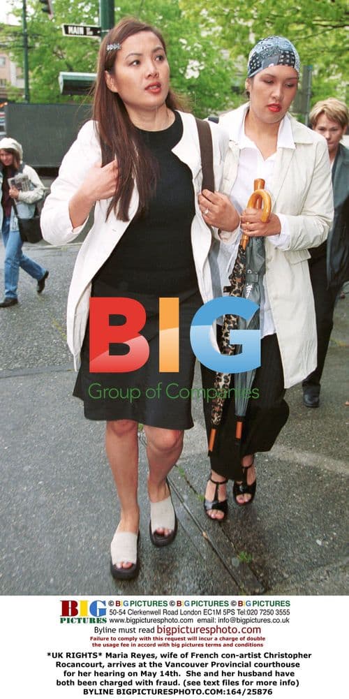 Maria Reyes Arrives for Fraud Hearing in Vancouver