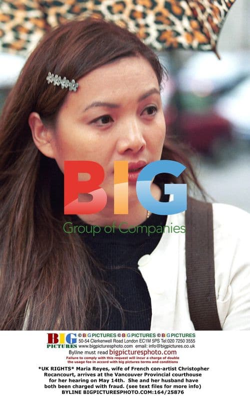 Maria Reyes Arrives at Fraud Hearing