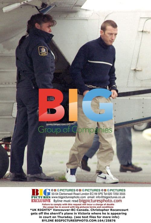 Christopher Rocancourt arriving in court in Victoria