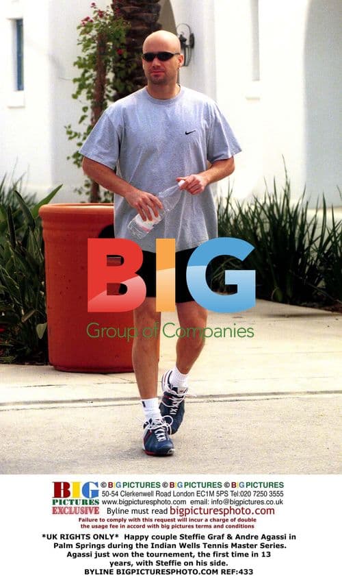 Steffie Graf & Andre Agassi at Indian Wells