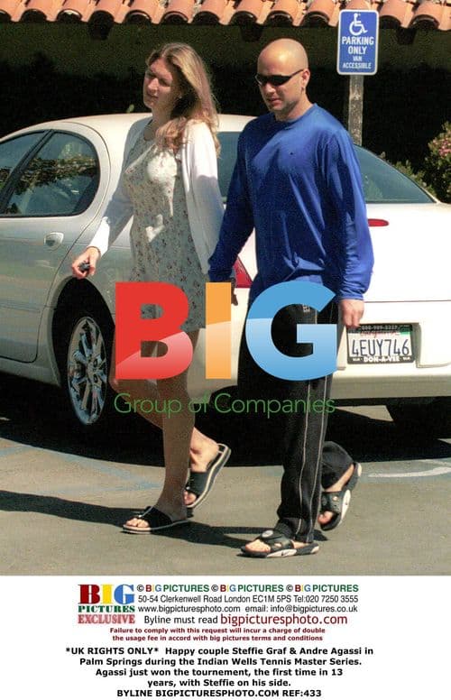 Steffie Graf & Andre Agassi at Indian Wells