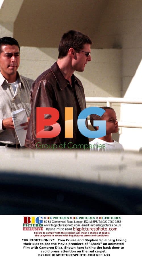 Tom Cruise and Steven Spielberg at Shrek premiere