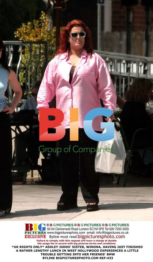 Winona Judd Exits Lunch in West Hollywood