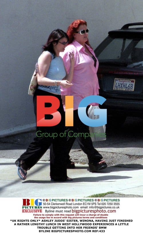 Winona Judd Exits Lunch in West Hollywood