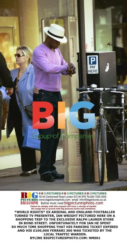 Ian Wright Shopping at Ralph Lauren in Bond Street
