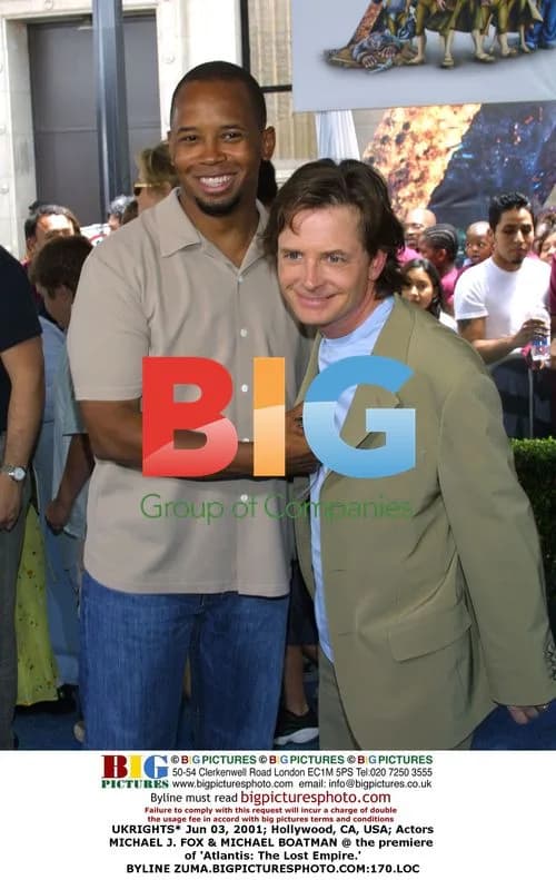 MICHAEL J. FOX & MICHAEL BOATMAN at 'Atlantis' premiere