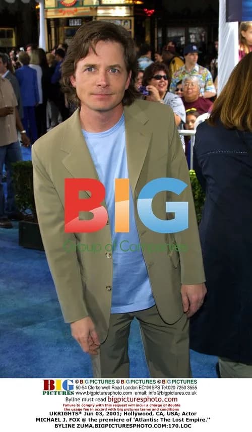 Michael J. Fox at 'Atlantis' Premiere