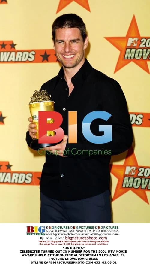 Tom Cruise at 2001 MTV Movie Awards