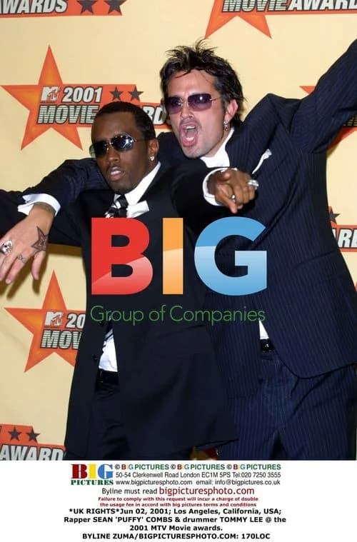 Puffy Combs & Tommy Lee at 2001 MTV Movie Awards