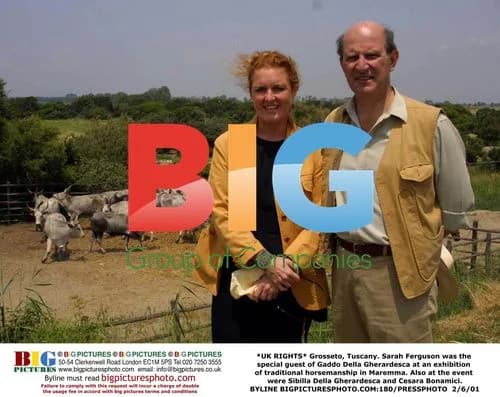 Sarah Ferguson at Tuscan Horsemanship Event