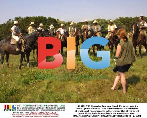 Sarah Ferguson at Tuscan horse event