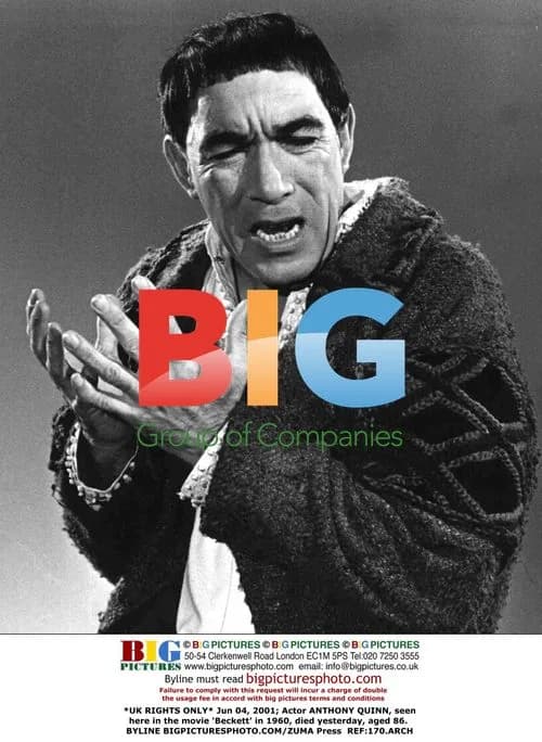 ANTHONY QUINN, Obituary Stock Photo