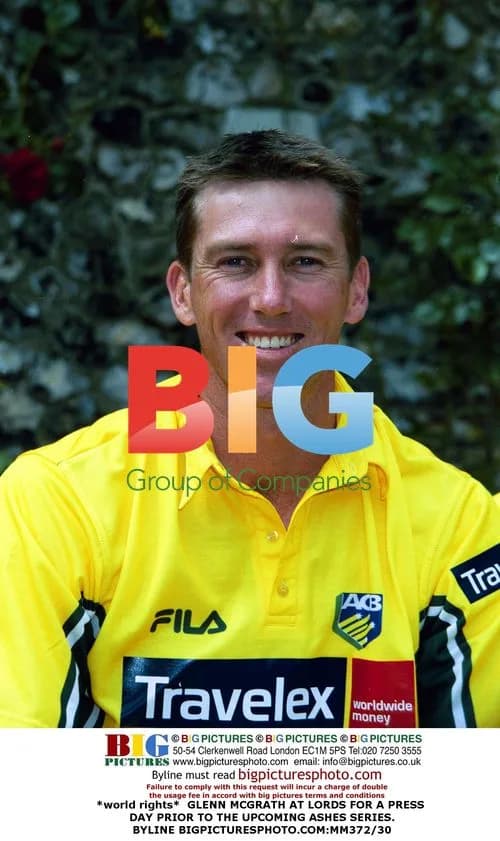 Glenn McGrath at Lord's for Ashes press day