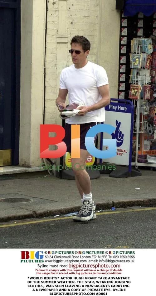 Hugh Grant Leaving Newsagents