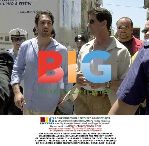 Stallone & Stowe Film 'Vendetta' in Palermo