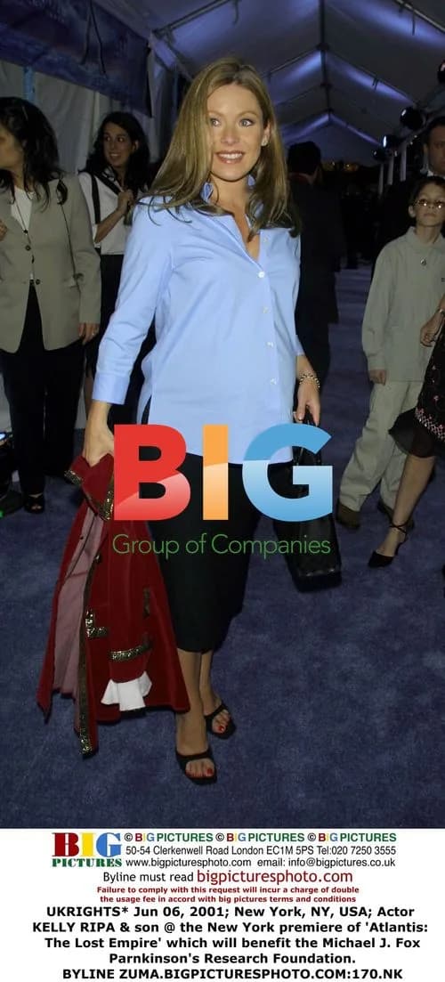 Kelly Ripa & son at 'Atlantis' premiere