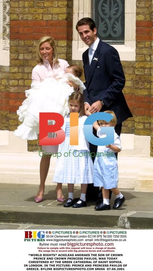 Prince and Princess Pavlos Attend Son's Christening