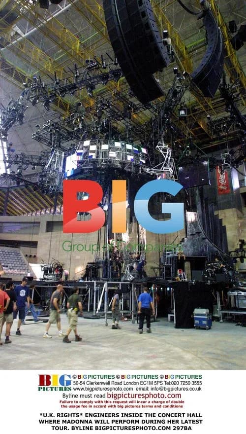 Madonna's Concert Hall Preparations