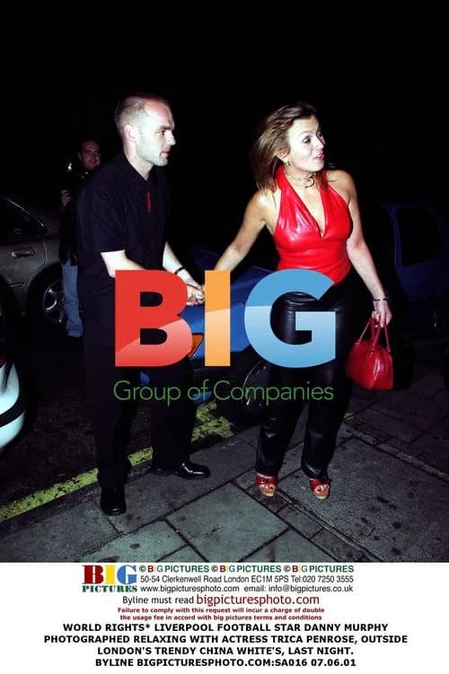 Liverpool Star Danny Murphy with Actress Trica Penrose