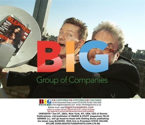 Felix Dennis and Steve Colvin at Blender Launch