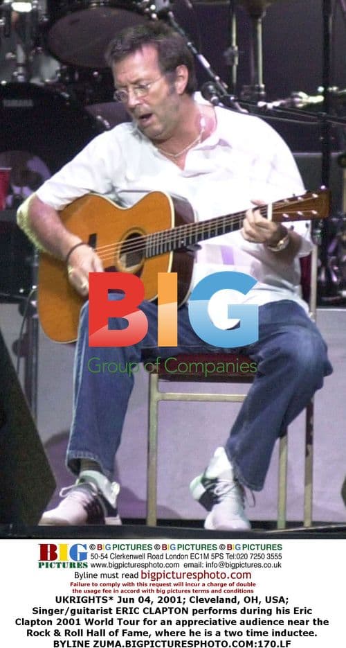 Eric Clapton performs in Cleveland