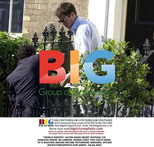Hugh Grant Delivers Bags to Liz Hurley's House