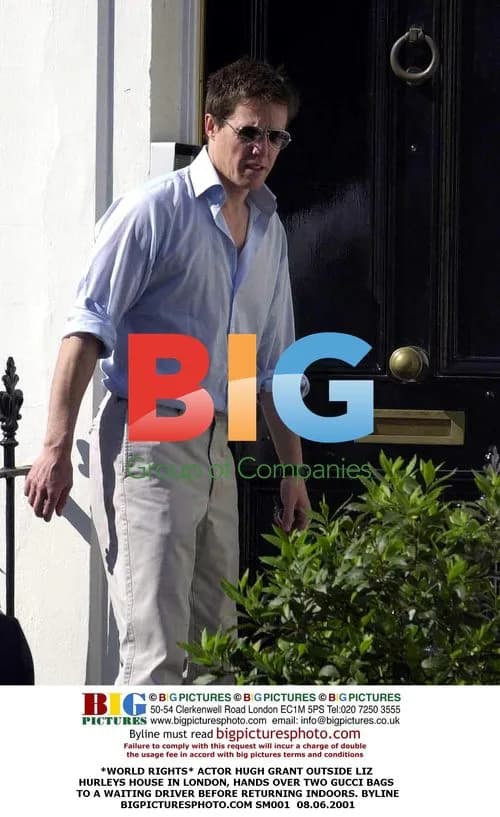 Hugh Grant Delivers Bags to Liz Hurley's House