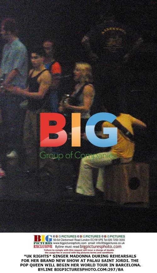 Madonna Rehearsing for World Tour in Barcelona