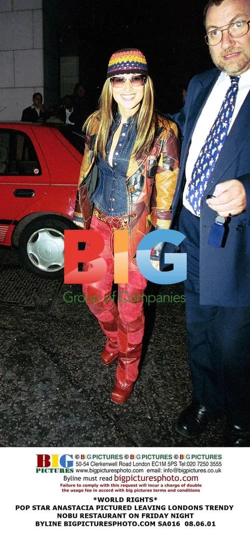 Anastacia Leaving Trendy Nobu Restaurant