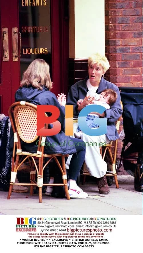 Emma Thompson and baby daughter Gaia Romilly