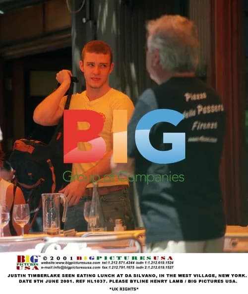 Justin Timberlake Eating Lunch in New York