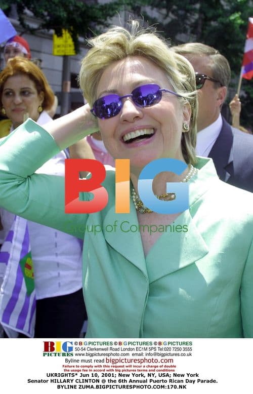 Hillary Clinton at Puerto Rican Day Parade