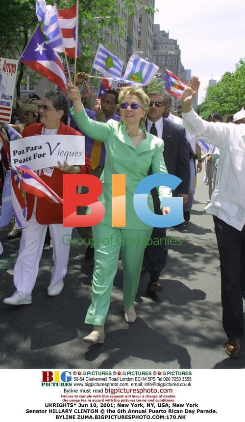 Hillary Clinton at Puerto Rican Day Parade