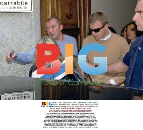 Madonna and Guy Ritchie Shopping in Milan