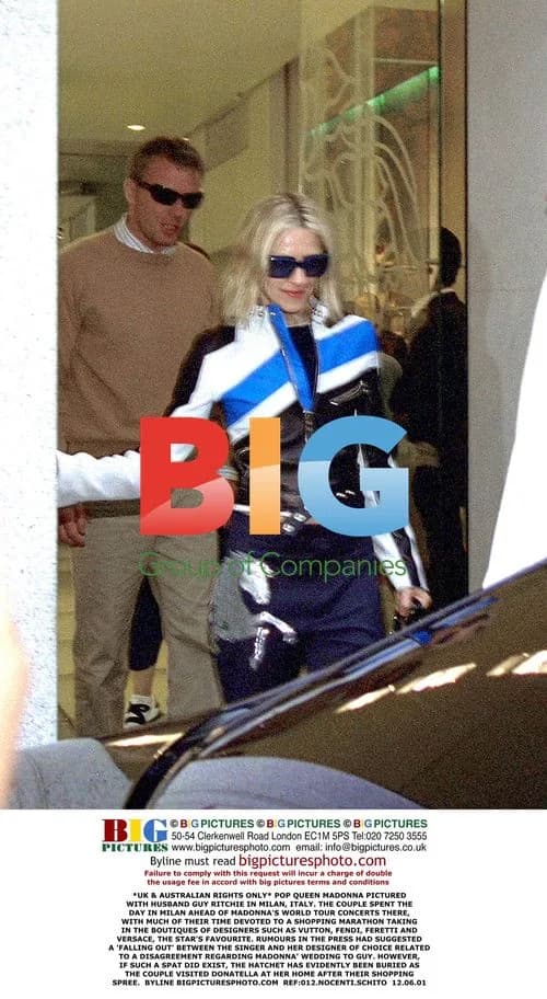 Madonna and Guy Ritchie Shopping in Milan