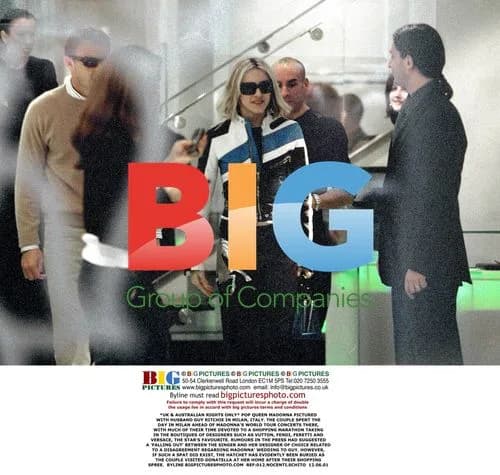 Madonna and Husband Guy Ritchie Shop in Milan