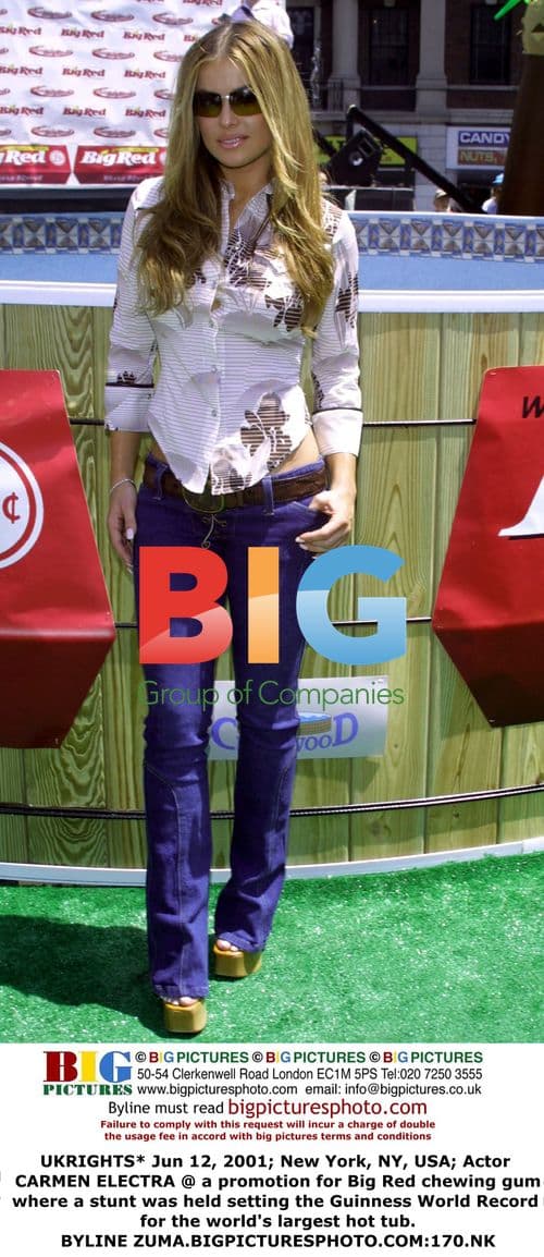 Carmen Electra sets Guinness World Record