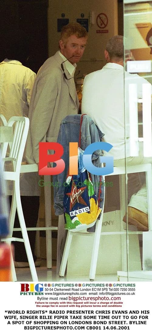 Chris Evans and Bilie Piper Shopping on Bond Street