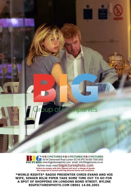 Chris Evans and Billie Piper Shopping in London