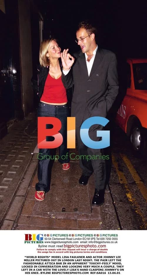 Lisa Faulkner and Johnny Lee Miller Spotted Out in London