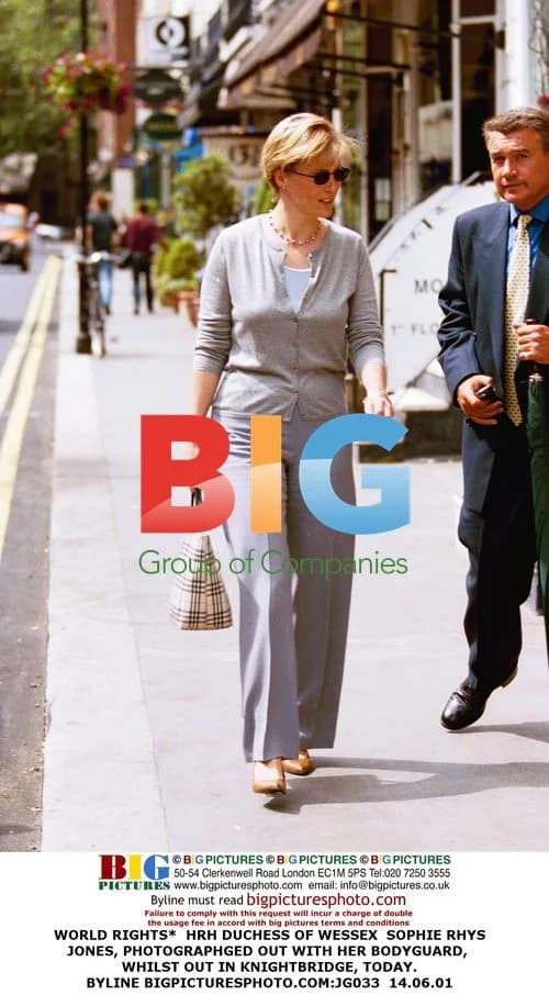Duchess of Wessex Out with Bodyguard