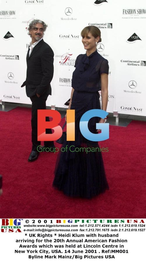 Heidi Klum & husband at American Fashion Awards