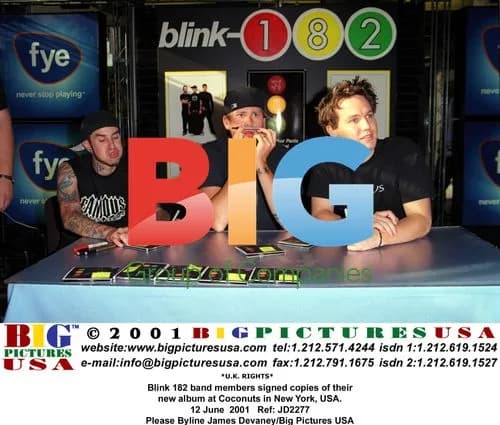 Blink 182 Album Signing in New York