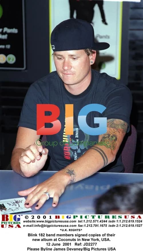 Blink 182 album signing in New York