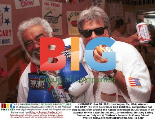 Kid Cary Wins 2001 Hot Dog Eating Contest